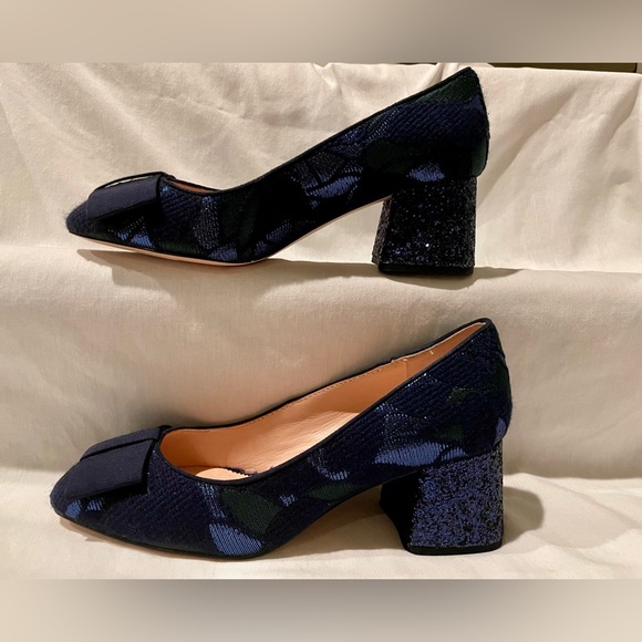 J.Crew Celia Jacquard Glitter Heel Pump K0447 - Picture 5 of 9